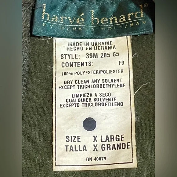 Harve Bernard Olive Green Floor Length Women’s Dress XL - Picture 4 of 7